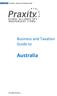 1 Australia Business and Taxation Guide. Business and Taxation Guide to. Australia TCO\TRAV\207760_1: