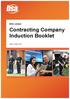 Contracting Company Induction Booklet