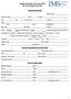 Integrated Medical Services (IMS) New Patient Registration Sheet