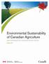 Environmental Sustainability of Canadian Agriculture. AGRI-ENVIRONMENTAL INDICATOR REPORT SERIES Report #3