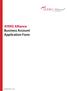 AYERS Alliance Business Account Application Form