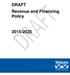DRAFT Revenue and Financing Policy 2015-2025