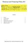 Revenue and Financing Policy 401