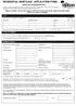 RESIDENTIAL MORTGAGE APPLICATION FORM
