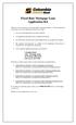 Fixed Rate Mortgage Loan Application Kit
