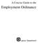A Concise Guide to the. Employment Ordinance. Labour Department