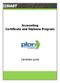 Accounting Certificate and Diploma Program. Candidate guide