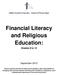Financial Literacy and Religious Education: