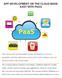 APP DEVELOPMENT ON THE CLOUD MADE EASY WITH PAAS
