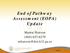 End of Pathway Assessment (EOPA) Update