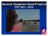 General Obligation Bond Projects FYE 2013-2018