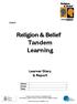 Religion & Belief Tandem Learning