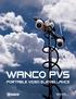 WANCO PVS PORTABLE VIDEO SURVEILLANCE 800-972-0755. www.wancosecurity.com. Portable Security & Surveillance