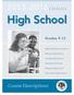 High School. Course Descriptions. Grades 9-12. Bellevue Big Picture School. Bellevue High School. Interlake High School. International School