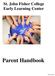 St. John Fisher College Early Learning Center. Parent Handbook