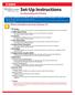 Set-Up Instructions. for Networking and Printing