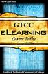 Table of Contents. Associate Degrees. Visit Our Website: www.gtcc.edu/elearning