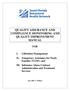 QUALITY ASSURANCE AND COMPLIANCE MONITORING AND QUALITY IMPROVEMENT MANUAL