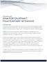 ARISTA WHITE PAPER Arista EOS CloudVision : Cloud Automation for Everyone