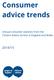 Consumer advice trends