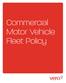 Commercial Motor Vehicle Fleet Policy