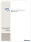 IDL. Intermec Developer Library Resource Kit. Developer s Guide