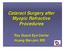 Cataract Surgery after Myopic Refractive Procedures. Ray Guard Eye Center Huang Wei-Jen, MD
