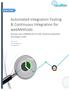 Automated Integration Testing & Continuous Integration for webmethods