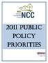 2011 PUBLIC POLICY PRIORITIES