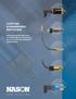 CUSTOM ENGINEERED SWITCHES. Engineered Solutions for The Most Severe Pressure, Vacuum and Temperature Applications