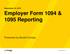 September 24, 2015 Employer Form 1094 & 1095 Reporting