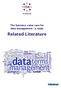 The business value case for data management - a study. Related Literature