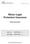 Motor Legal Protection Insurance