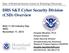 DHS S&T Cyber Security Division (CSD) Overview