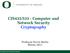 CIS433/533 - Computer and Network Security Cryptography