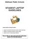 STUDENT LAPTOP GUIDELINES