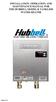 INSTALLATION, OPERATION, AND MAINTENANCE MANUAL FOR THE HUBBELL MODEL R TANKLESS WATER HEATER ELECTRIC HEATER COMPANY