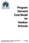 Program Demand Cost Model for Alaskan Schools