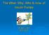 The What, Why, Who & How of Insulin Pumps. Bridget Lydon May 2014