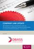 COMPANY LAW UPDATE. Presented by