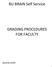 BU BRAIN Self Service GRADING PROCEDURES FOR FACULTY. Updated May 2014/PD