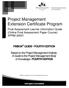 Project Management Extension Certificate Program