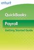 QuickBooks. Payroll. Getting Started Guide