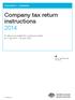 Company tax return instructions 2014