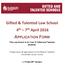 Gifted & Talented Law School 4 th 7 th April 2016 APPLICATION FORM