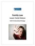 Family Law. Lesson: Family Violence. CLB 5-6 Instructional Package