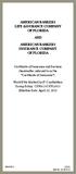 AMERICAN BANKERS LIFE ASSURANCE COMPANY OF FLORIDA AND AMERICAN BANKERS INSURANCE COMPANY OF FLORIDA