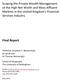 Scoping the Private Wealth Management of the High Net Worth and Mass Affluent Markets in the United Kingdom s Financial Services Industry