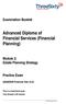 Advanced Diploma of Financial Services (Financial Planning)