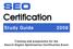 SEO. Certification. Study Guide 2008. Training and preparation for the Search Engine Optimization Certification Exam